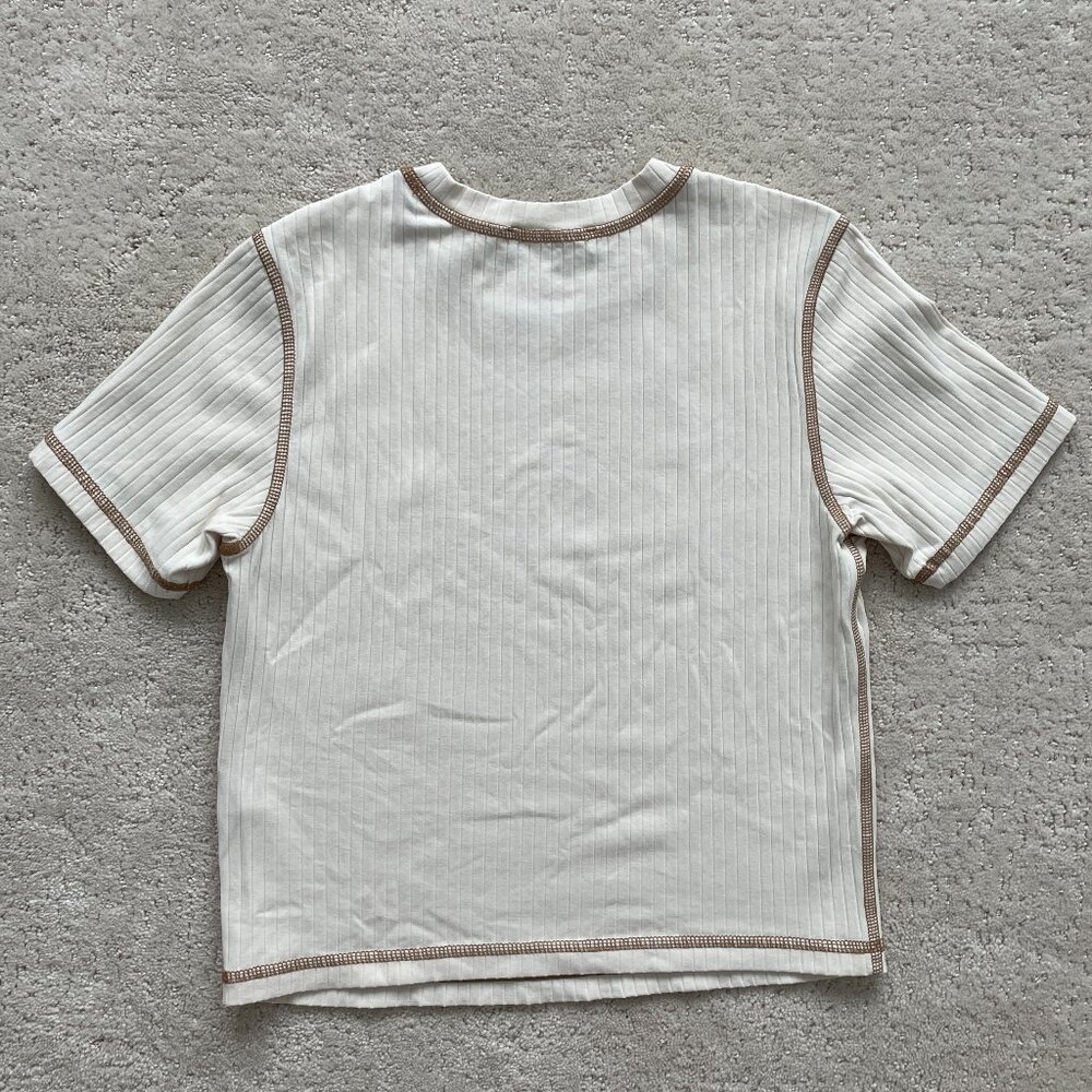 Frame Denim Ribbed Tee - Picture 5 of 6